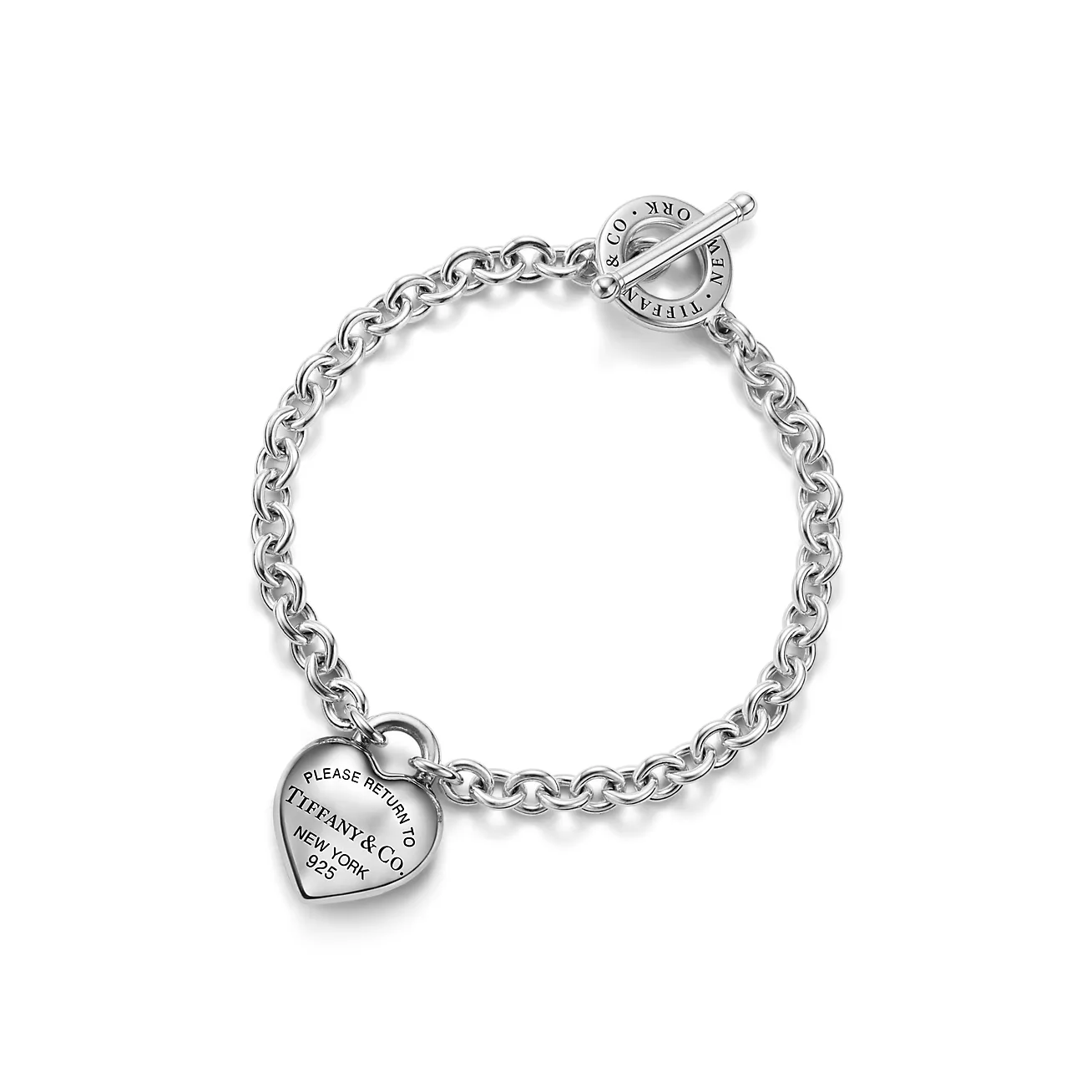 Return to Tiffany® Full Heart Toggle Bracelet in Sterling Silver (1:1 replica)
