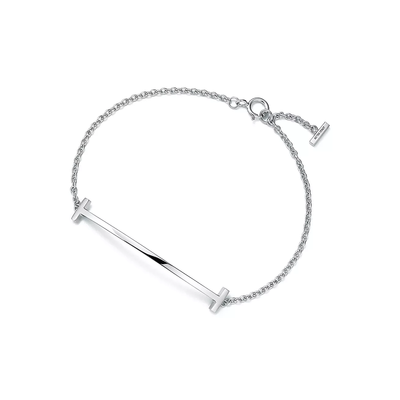 Tiffany T Smile Bracelet in White Gold (1:1 replica)