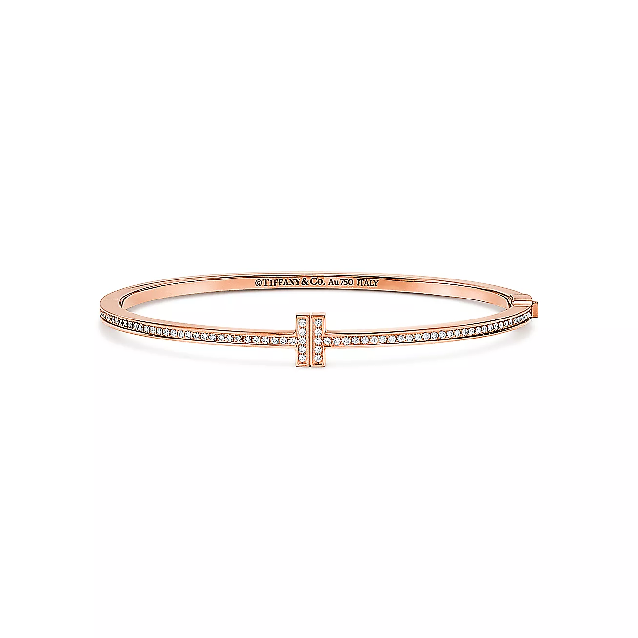 Tiffany T Diamond Hinged Wire Bangle (1:1 replica)