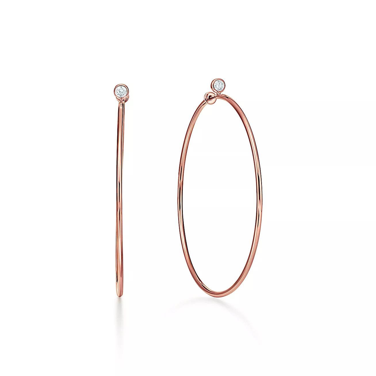 Tiffany Elsa Peretti® Diamond Hoop Earrings (1:1 replica)