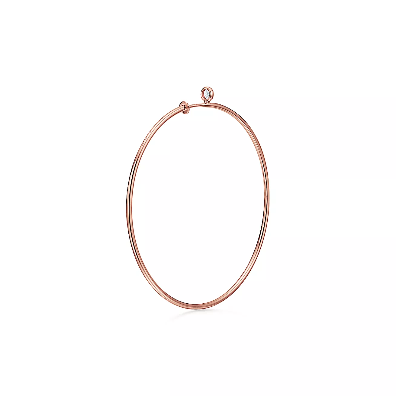 Tiffany Elsa Peretti® Diamond Hoop Earrings (1:1 replica)
