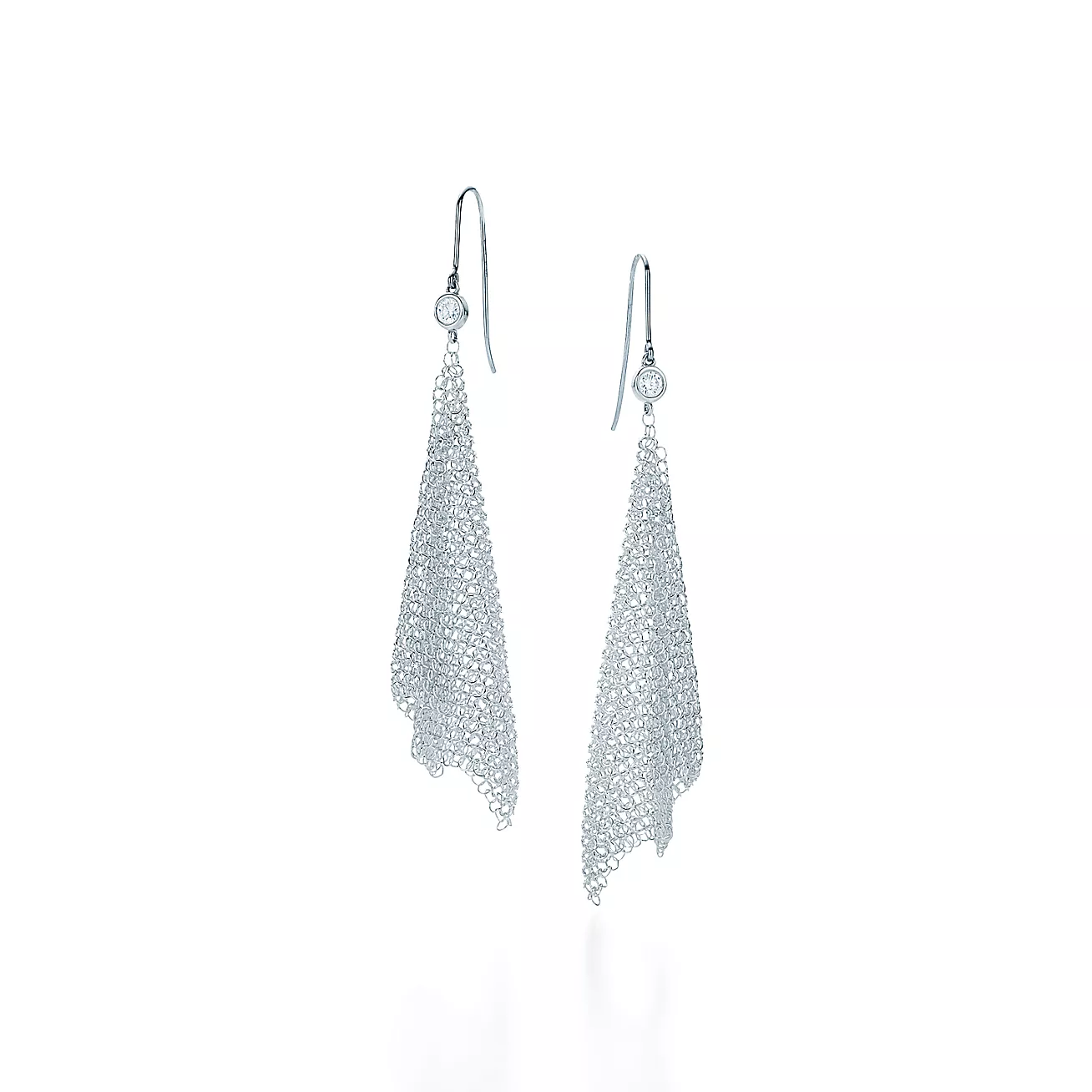 Tiffany Elsa Peretti® Mesh Scarf Earrings (1:1 replica)