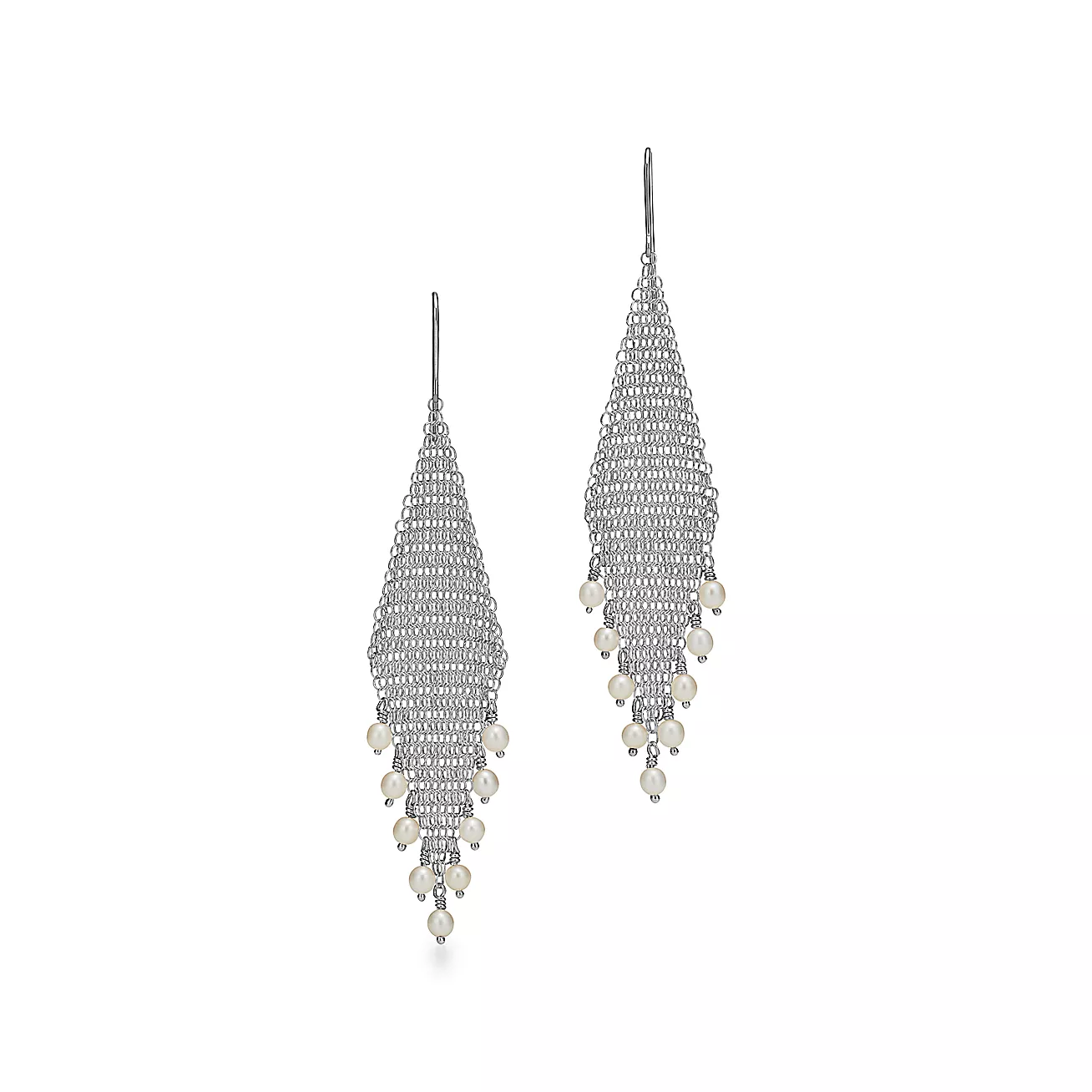 Tiffany Elsa Peretti® Mesh Fringe Earrings (1:1 replica)
