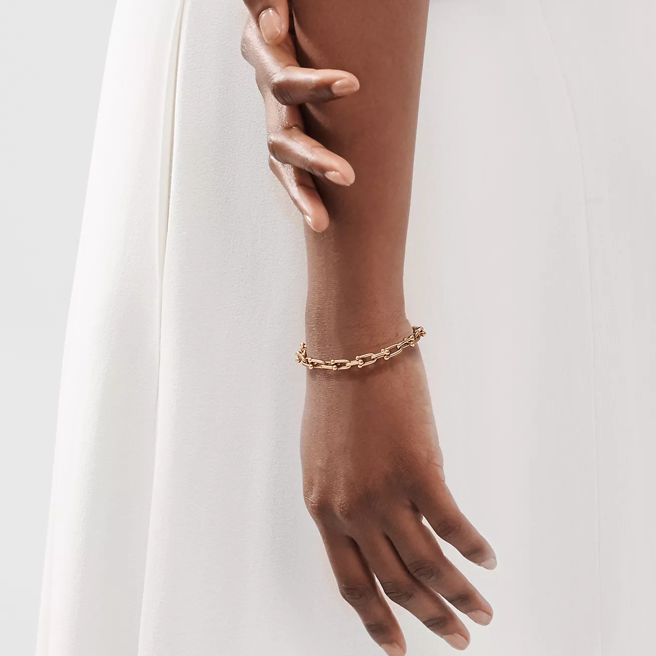Tiffany HardWear Small Link Bracelet in Rose Gold (1:1 replica)