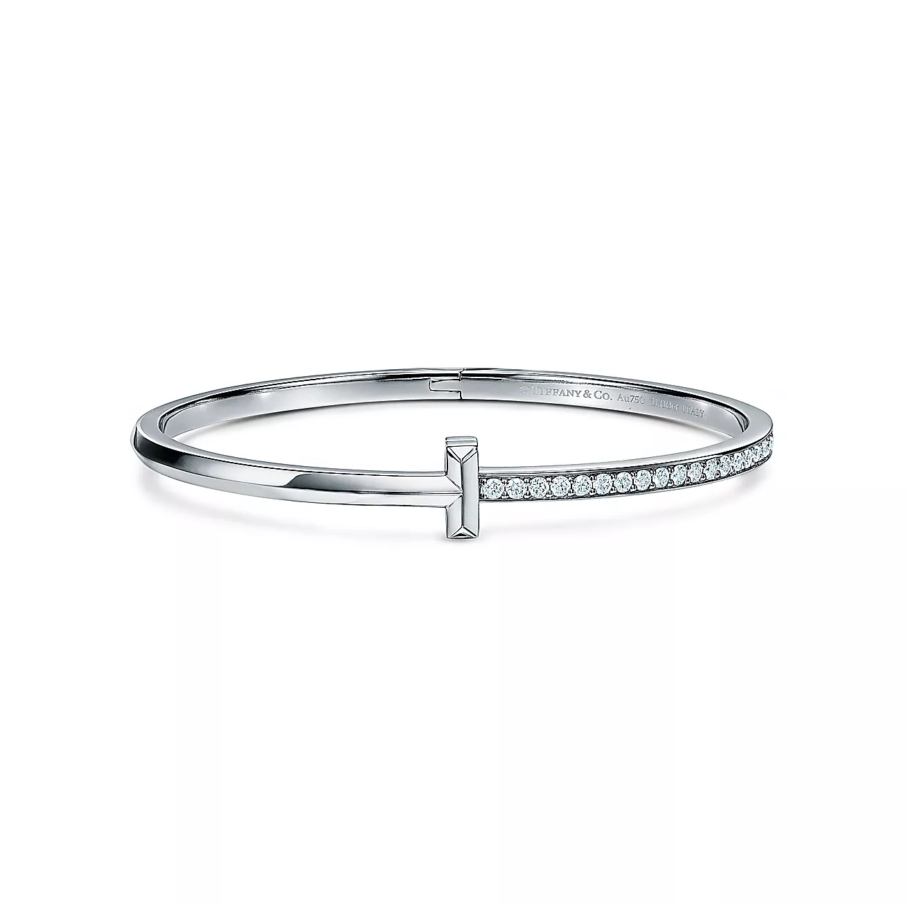 Tiffany T T1 Narrow Diamond Hinged Bangle (1:1 replica)