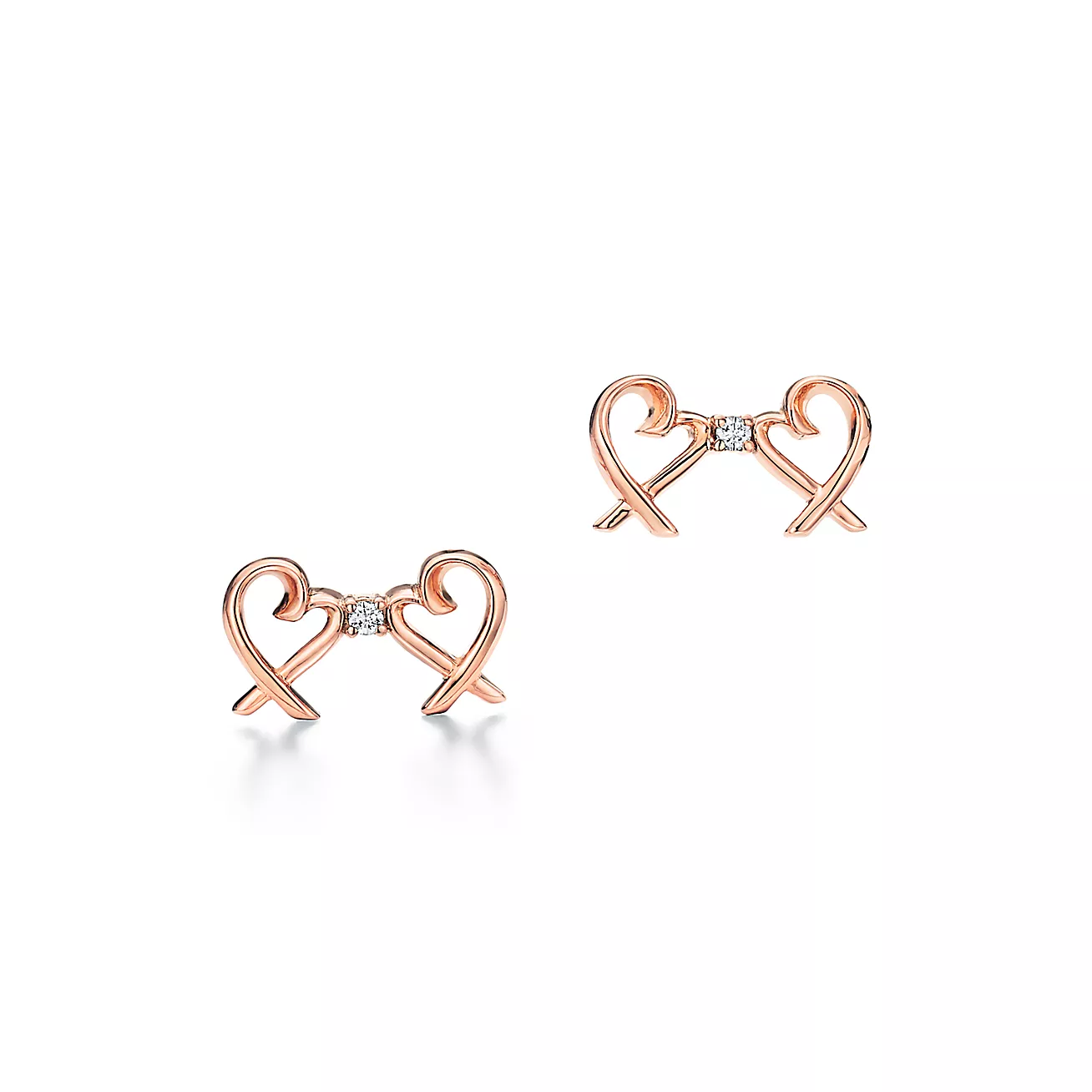 Tiffany Paloma Picasso® Double Loving Heart Earrings (1:1 replica)