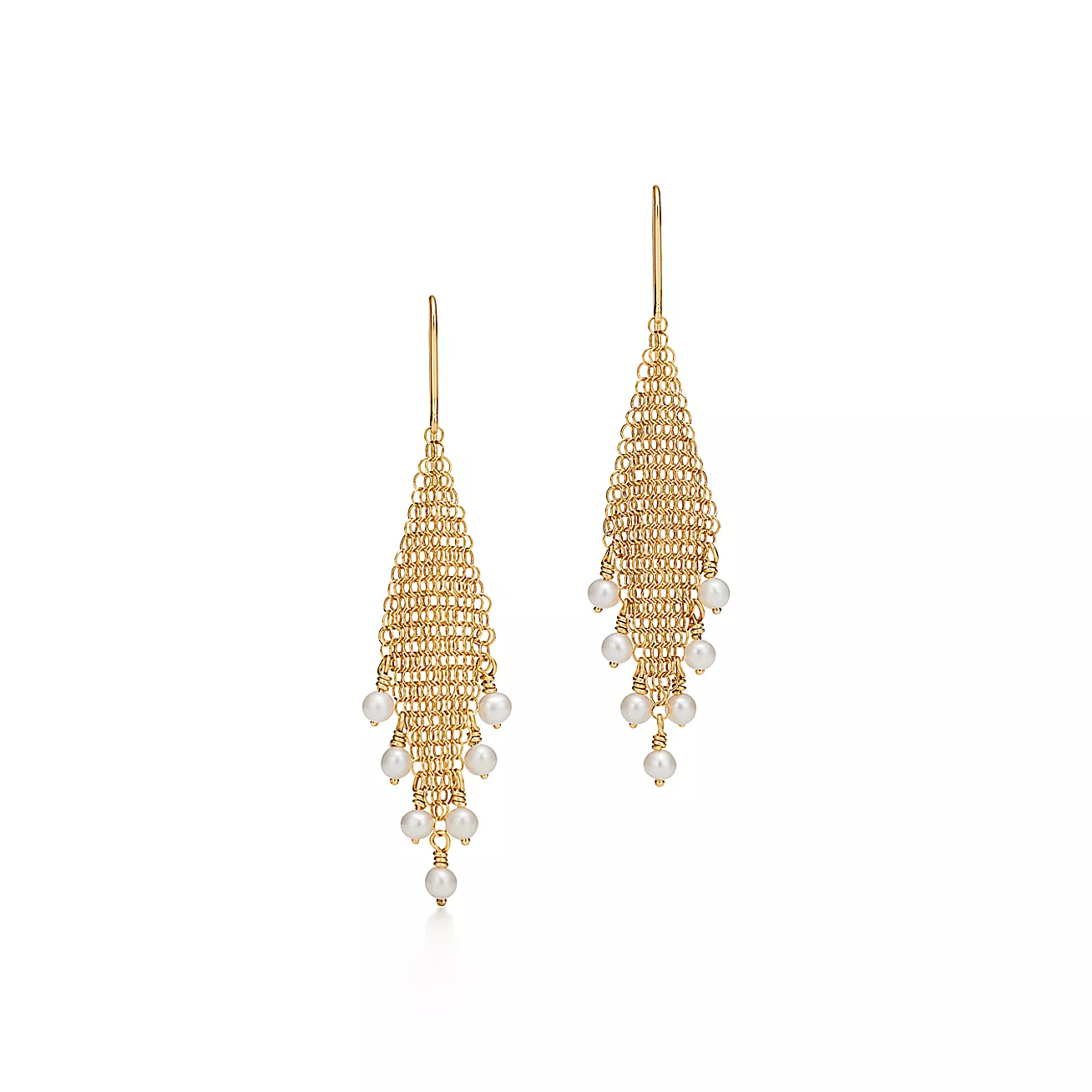 Tiffany Elsa Peretti® Mesh Fringe Earrings (1:1 replica)