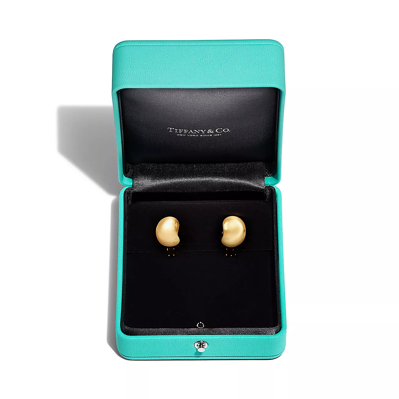 Tiffany Elsa Peretti® Bean® design Ear Clips in Yellow Gold, 20 mm (1:1 replica)