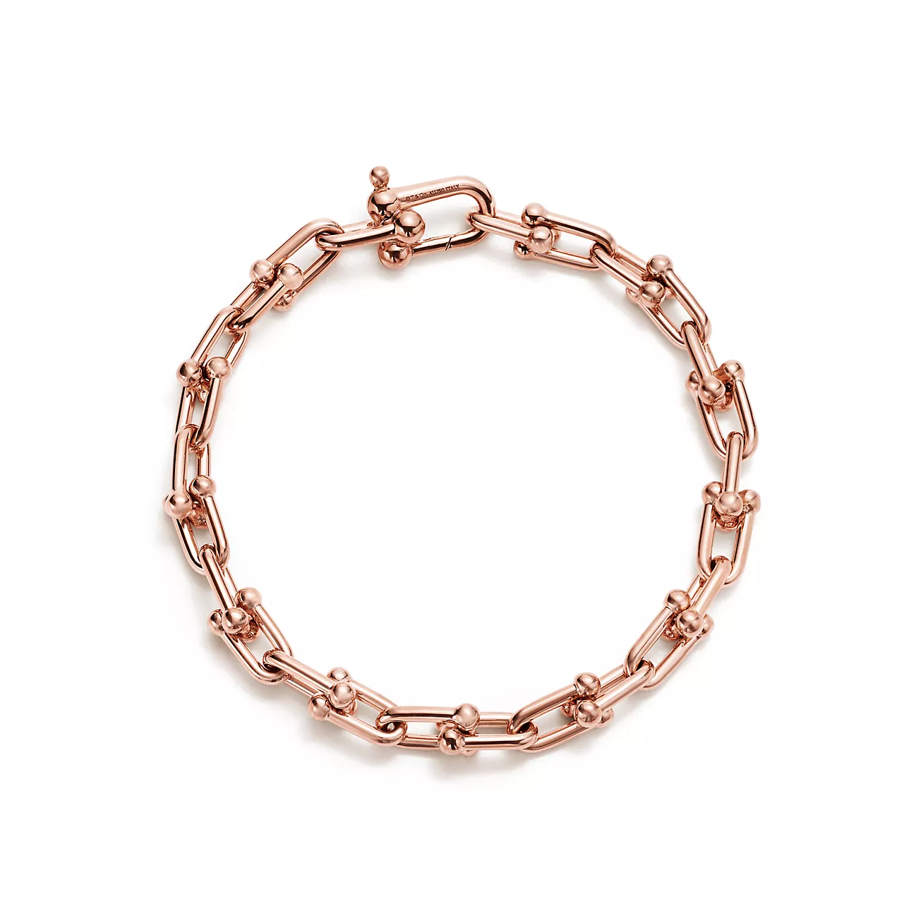 Tiffany HardWear Small Link Bracelet in Rose Gold (1:1 replica)