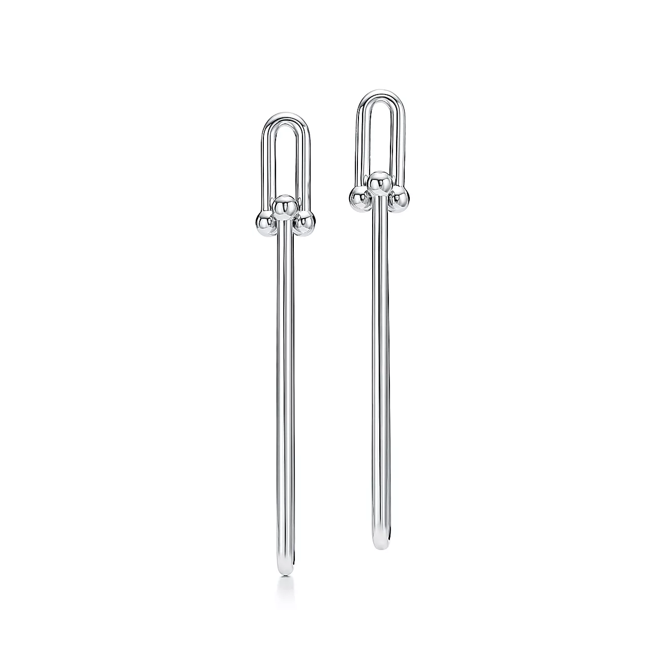 Tiffany HardWear Double Long Link Earrings in Sterling Silver (1:1 replica)