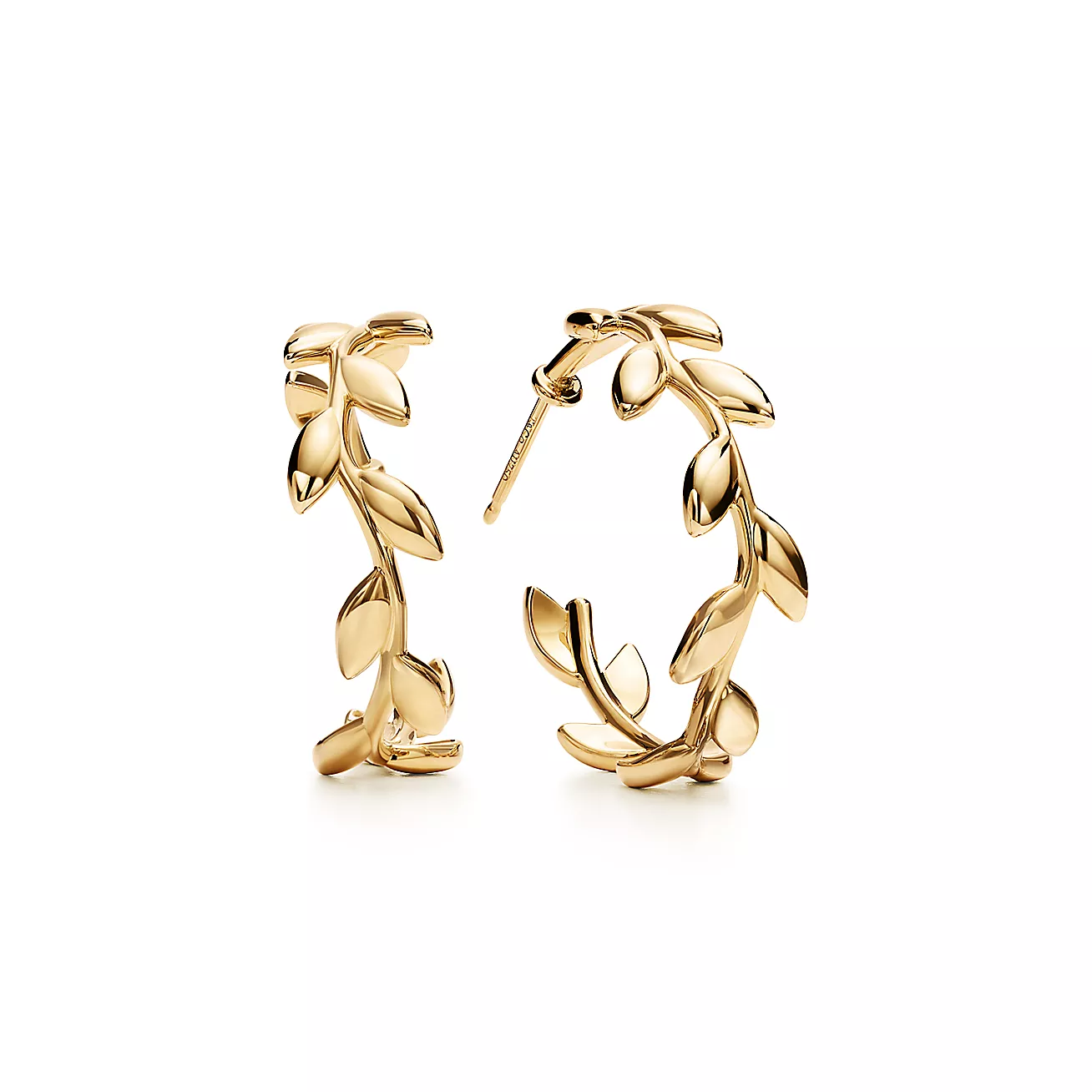 Tiffany Paloma Picasso® Olive Leaf Hoop Earrings (1:1 replica)