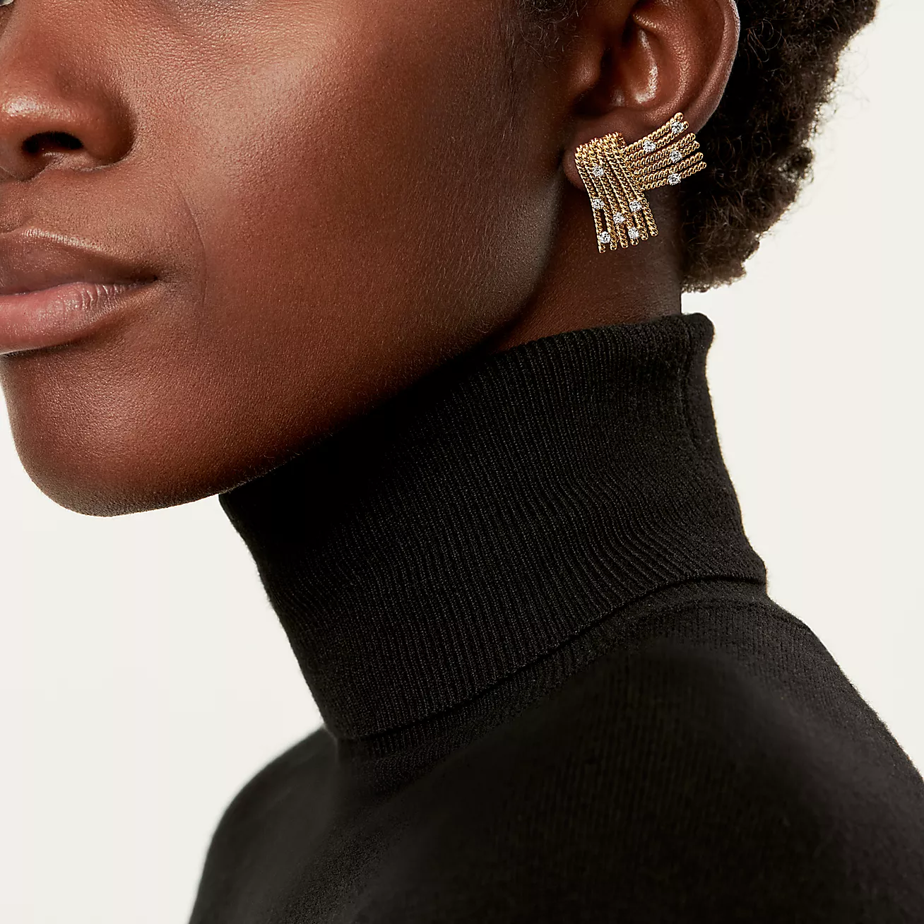 Jean Schlumberger by Tiffany V-Rope Ear Clips (1:1 replica)