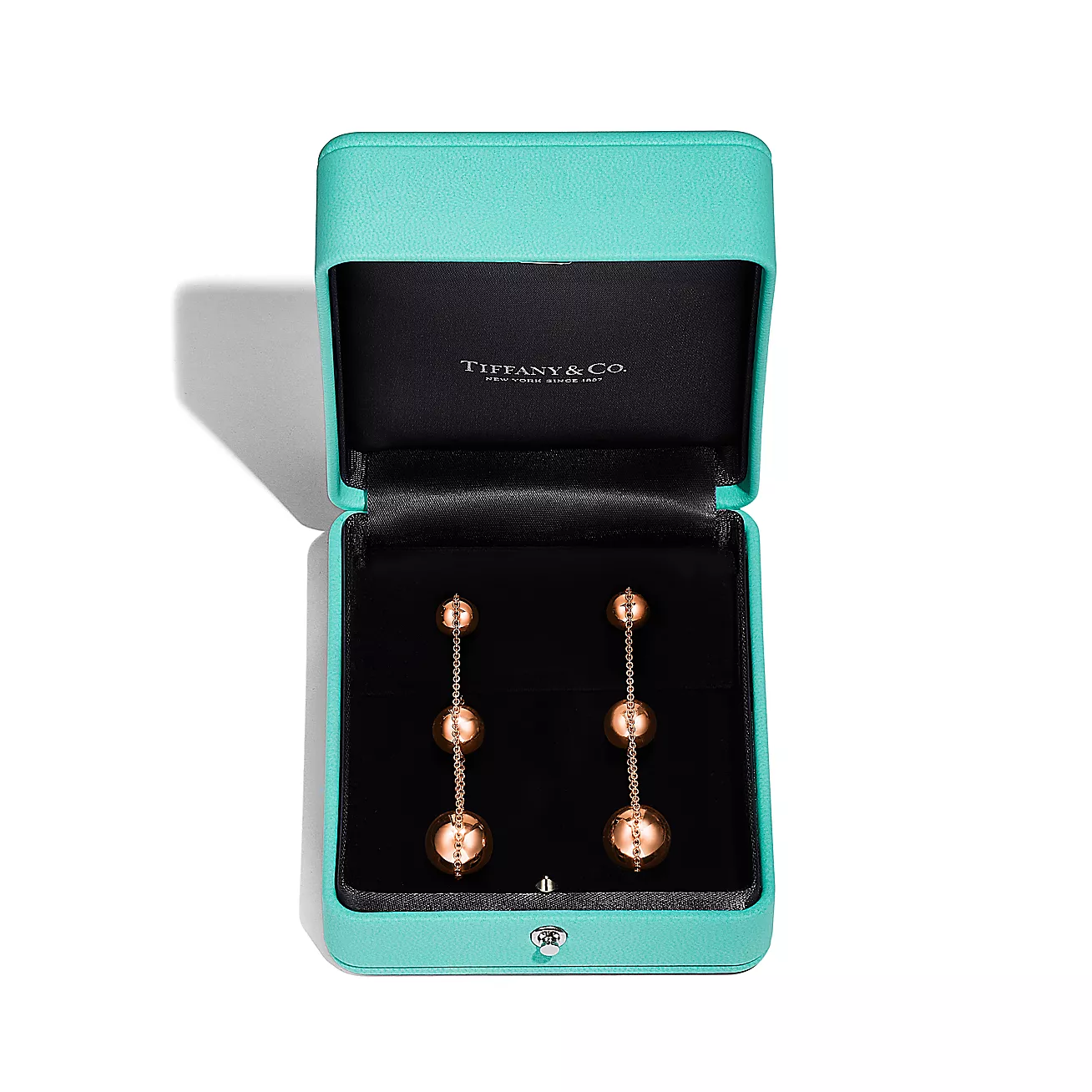 Tiffany HardWear Triple Drop Earrings in Rose Gold (1:1 replica)