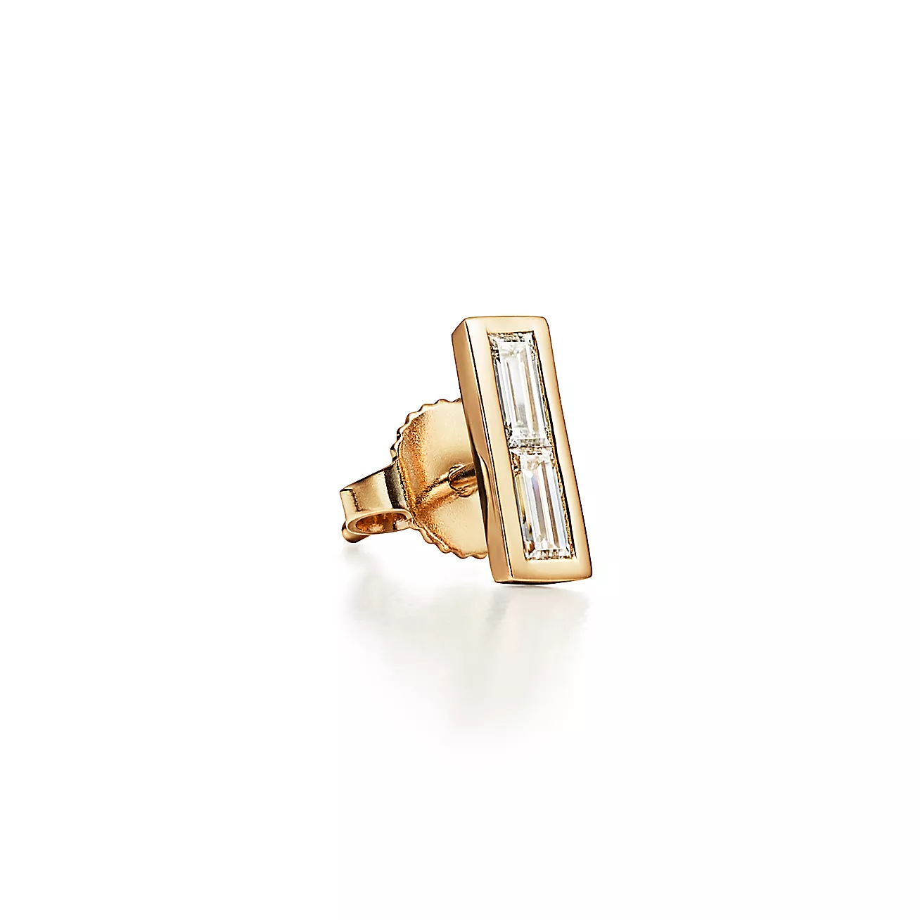 Paloma's Studio Bar Earrings in 18k Gold with Baguette Diamonds (1:1 replica)