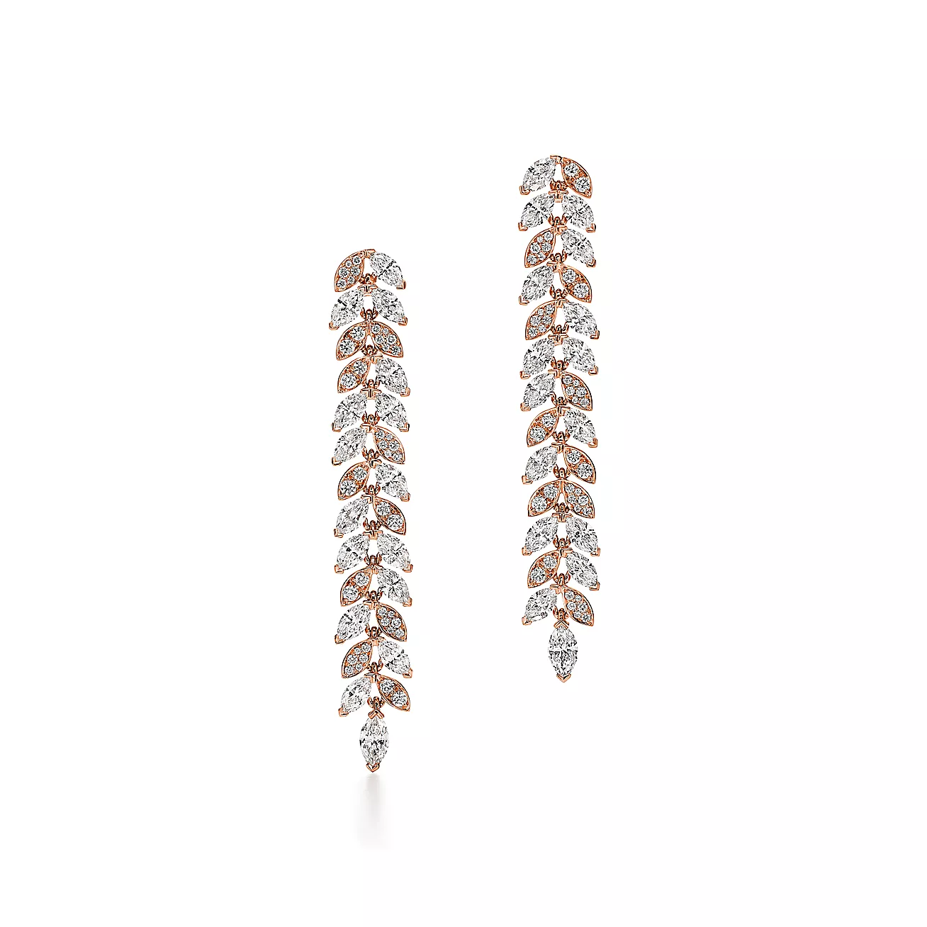 Tiffany Victoria® Diamond Vine Drop Earrings (1:1 replica)
