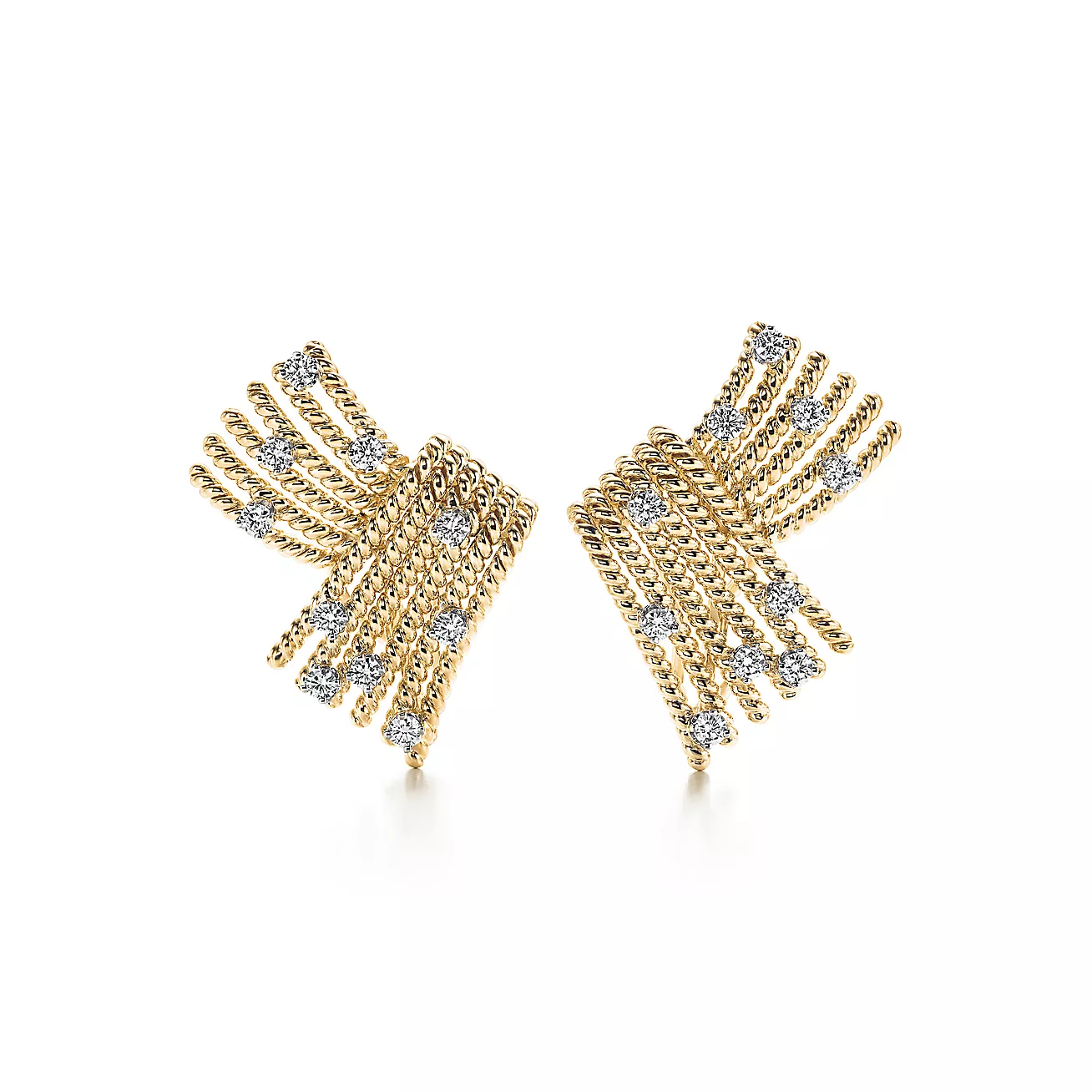 Jean Schlumberger by Tiffany V-Rope Ear Clips (1:1 replica)