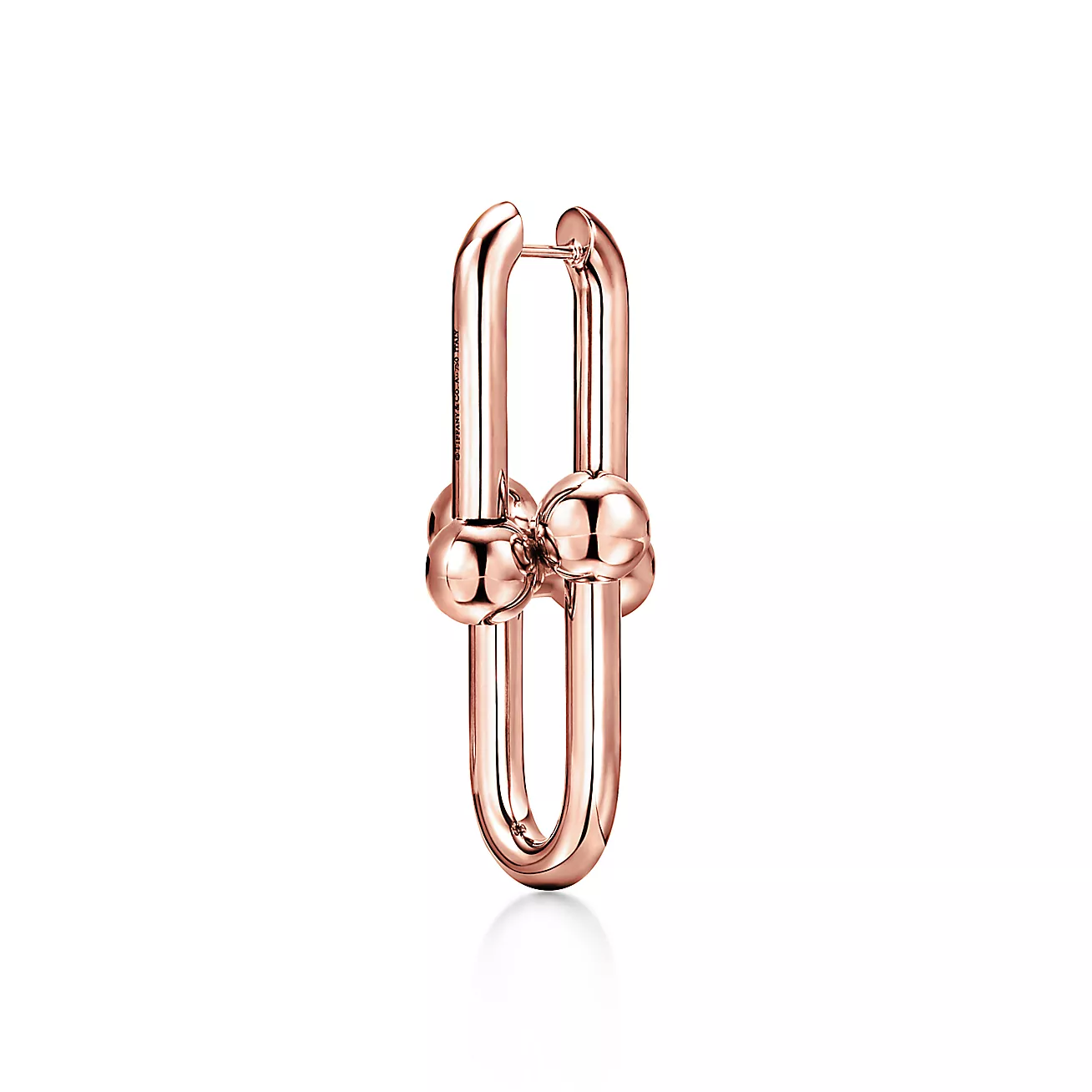 Tiffany HardWear Extra Large Link Earrings in Rose Gold (1:1 replica)