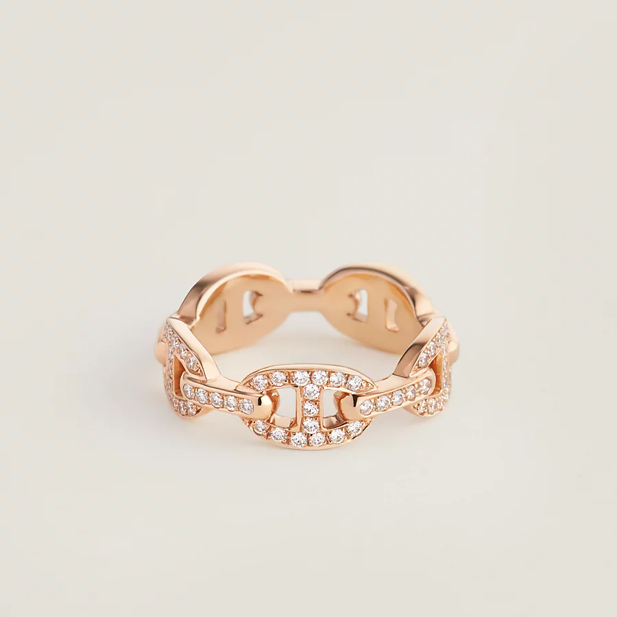 Replicate Chaine d ancre Enchainee ring, small model(1:1 replica)