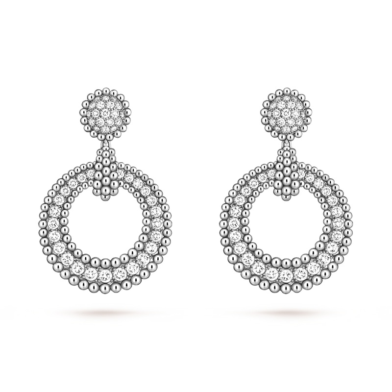 Replicate Perlée diamonds earrings(1:1 replica)