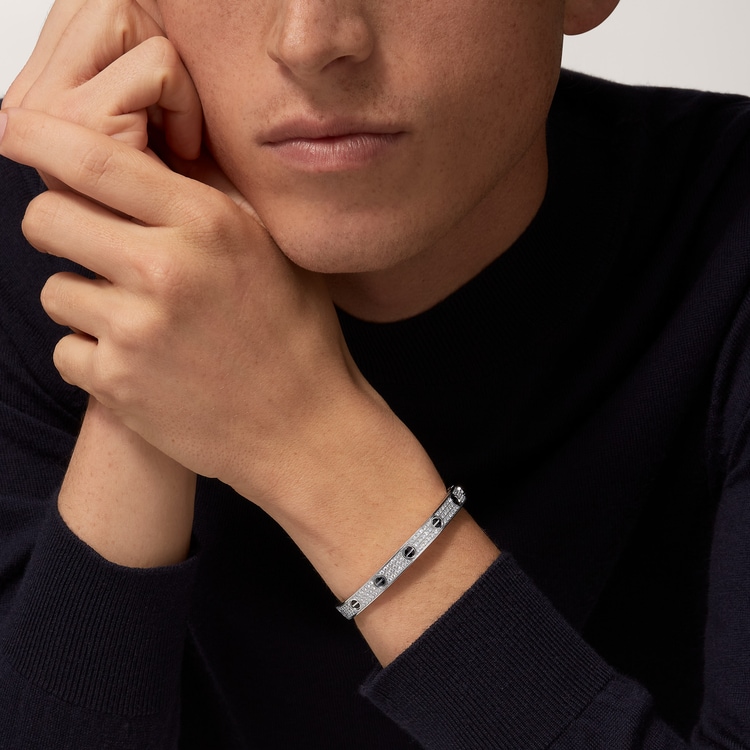 Top 1:1 replica Cartier Replicate LOVE bracelet, classic model, paved, ceramic(1:1 replica)