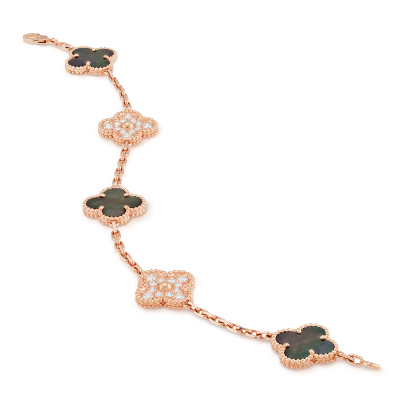 Replicate Vintage Alhambra bracelet, 5 motifs(1:1 replica)