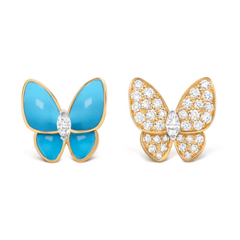 Replicate Two Butterfly earrings(1:1 replica)