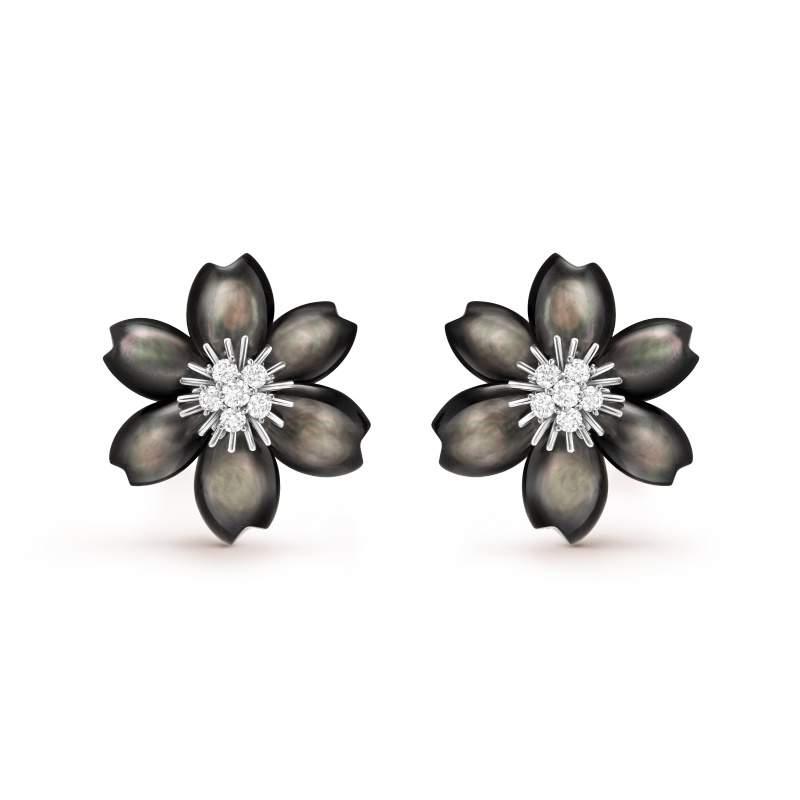 Replicate Rose de Noël earrings, small model(1:1 replica)