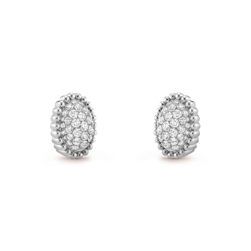 Replicate Perlée diamonds pavé earrings(1:1 replica)