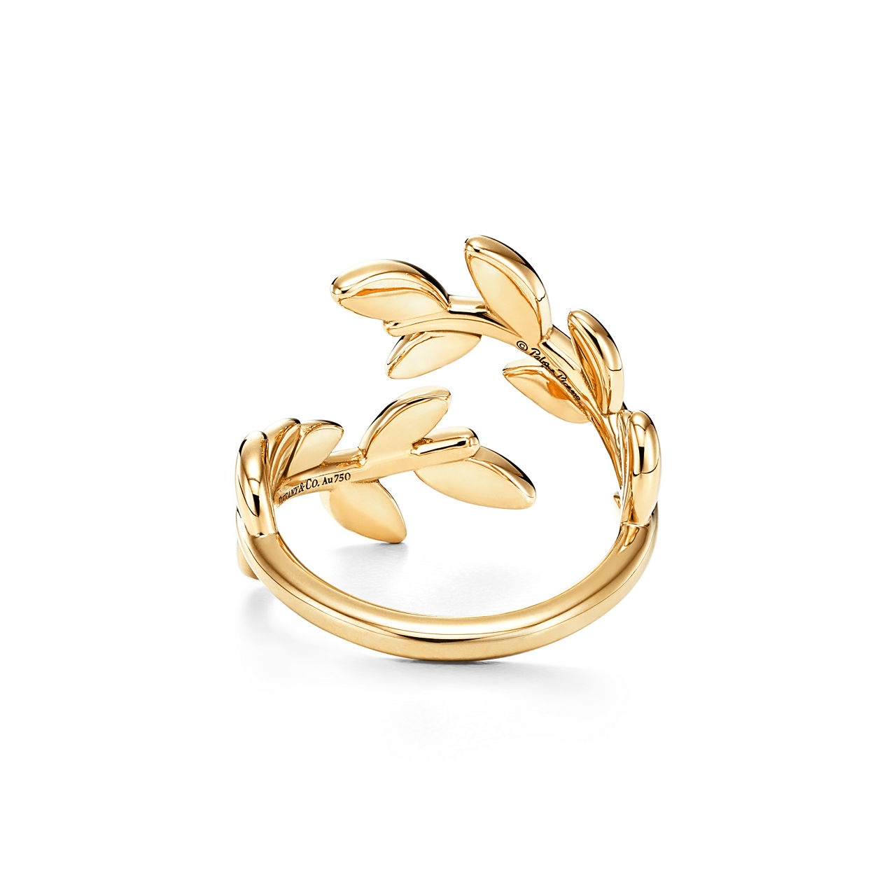 Paloma Picasso® Olive Leaf Bypass Ring in Yellow Gold (1:1 replica)