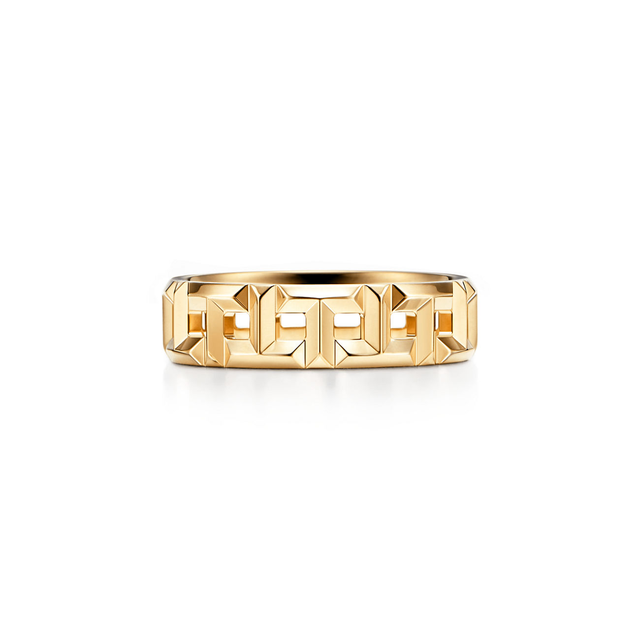 Tiffany T True Wide Ring in Yellow Gold (1:1 replica)