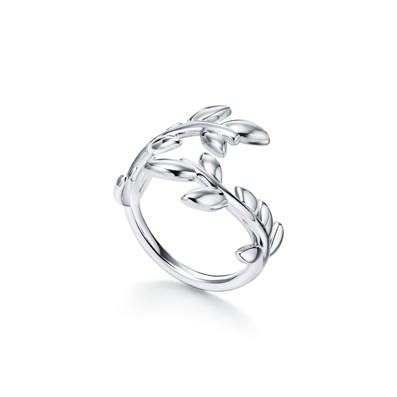 Paloma Picasso® Olive Leaf Bypass Ring in Silver (1:1 replica)