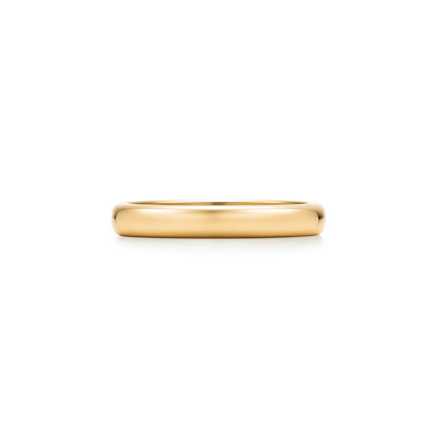 Tiffany Forever Wedding Band Ring in Yellow Gold, 3 mm Wide (1:1 replica)