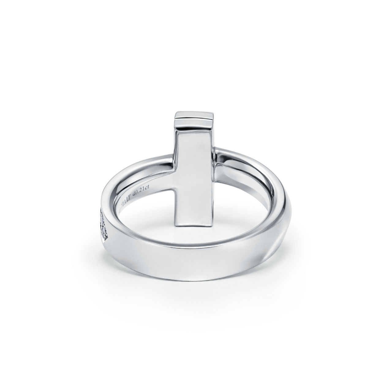 Tiffany T T1 Ring in White Gold with Diamonds (1:1 replica)