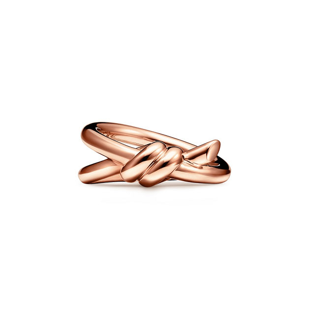 Tiffany Knot Double Row Ring in Rose Gold (1:1 replica)