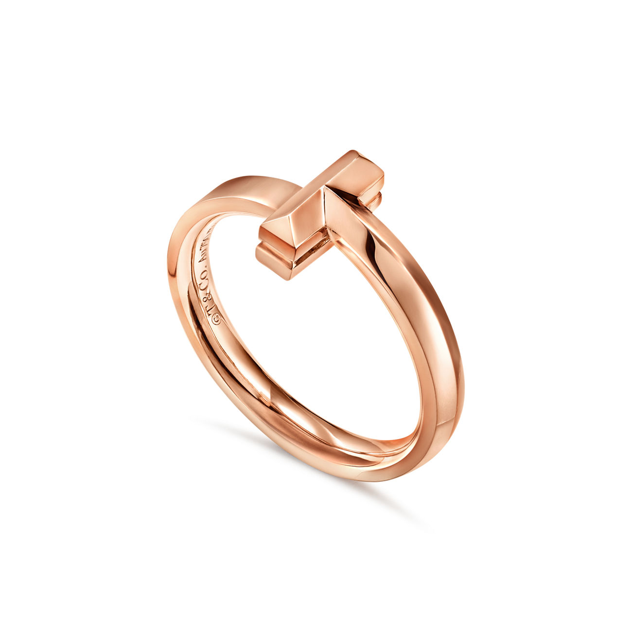 Tiffany T T1 Ring in Rose Gold (1:1 replica)