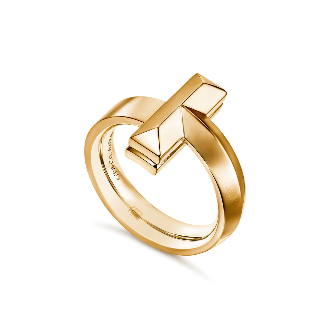 Tiffany T T1 Ring in Yellow Gold (1:1 replica)
