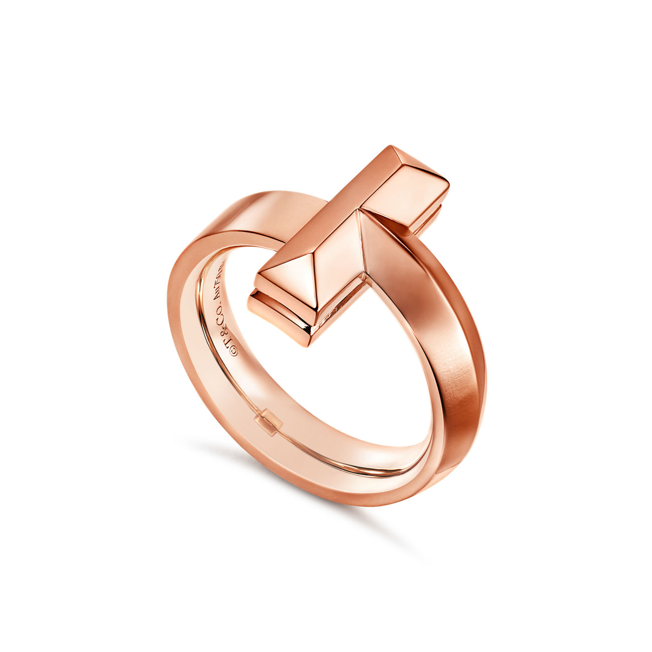 Tiffany T T1 Ring in Rose Gold (1:1 replica)