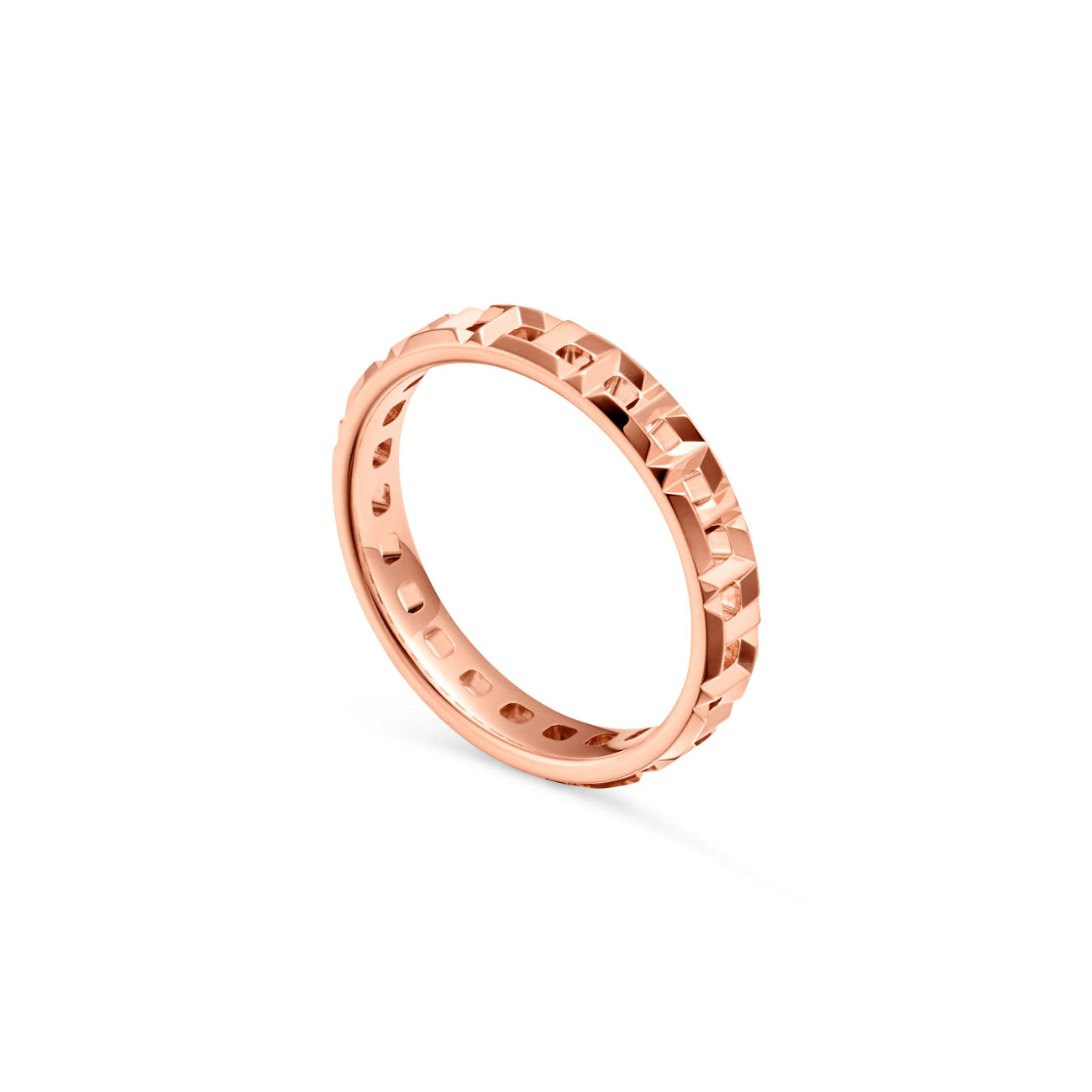 Tiffany T True Narrow Ring in Rose Gold (1:1 replica)