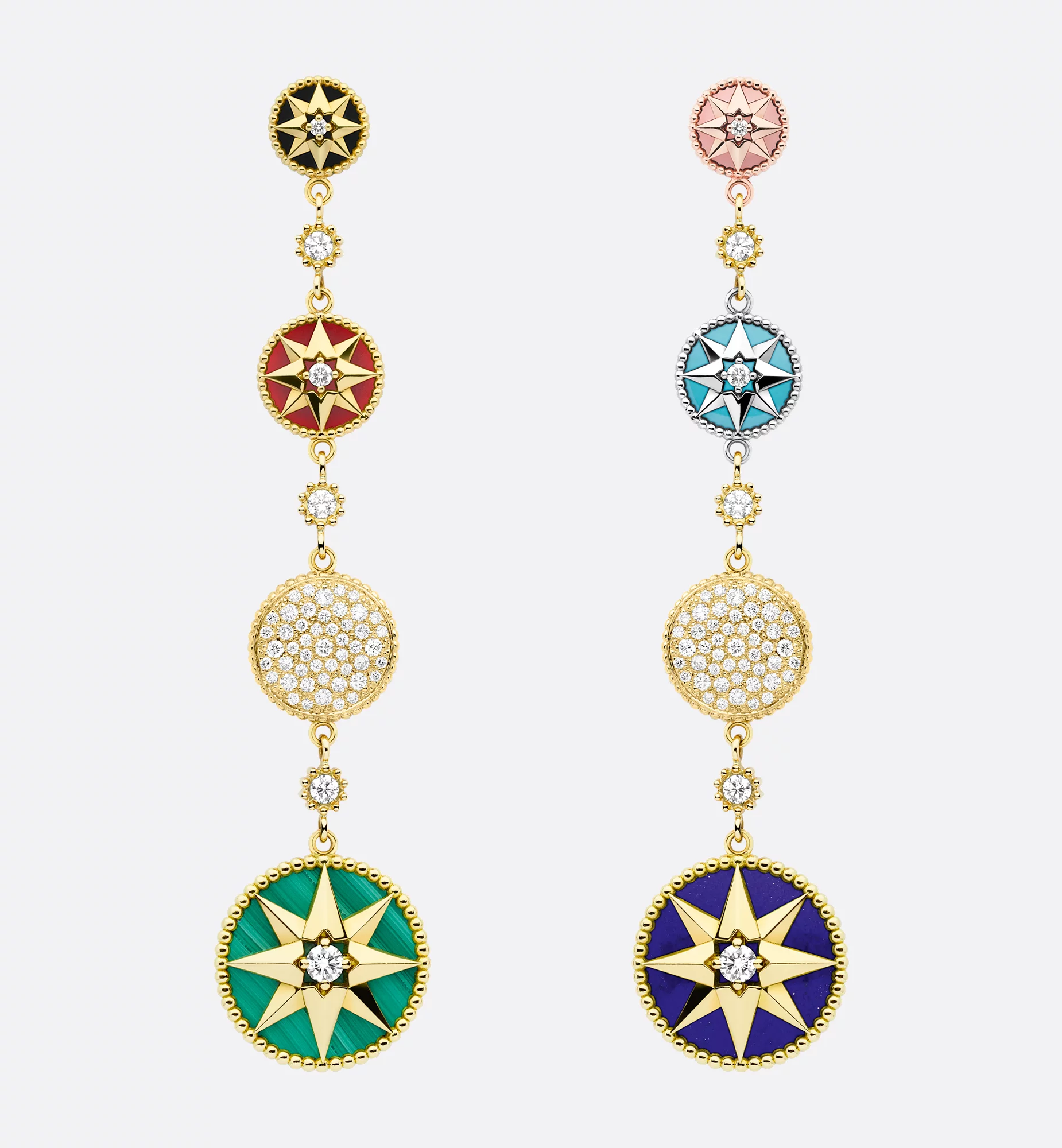 Top 1:1 replica Dior Rose des Vents Earrings