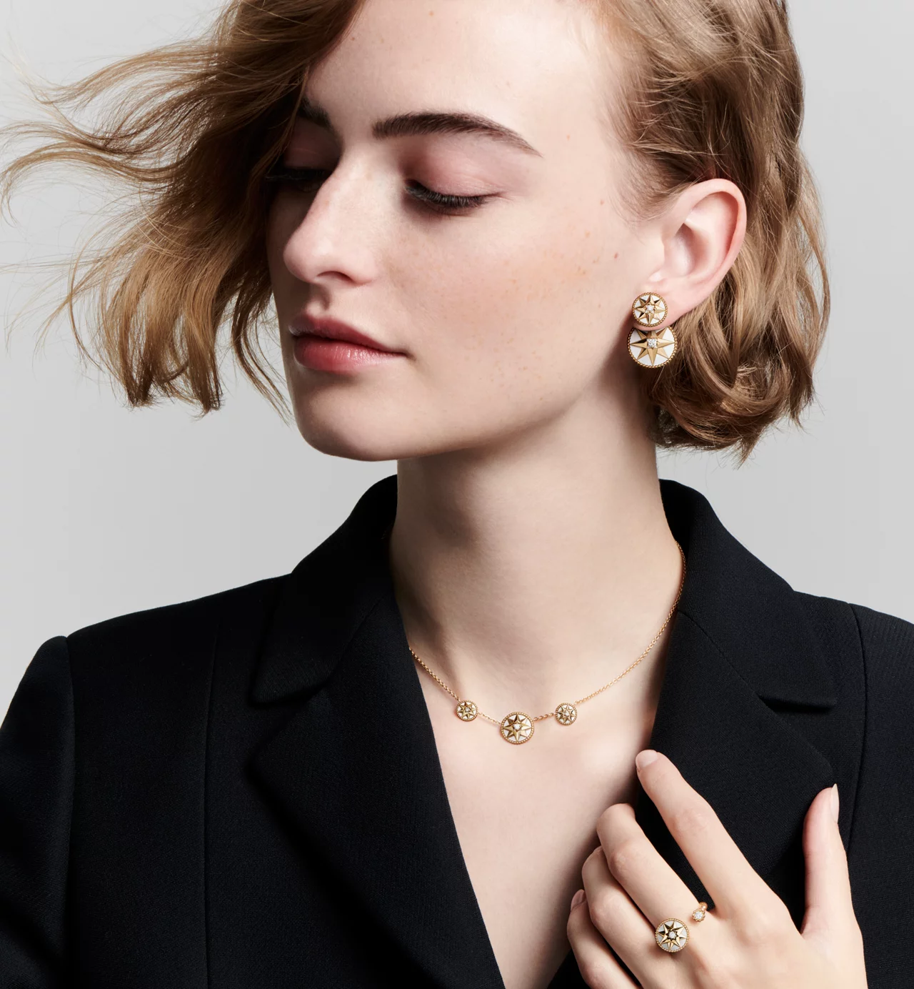 Top 1:1 replica Dior Rose des Vents Necklace