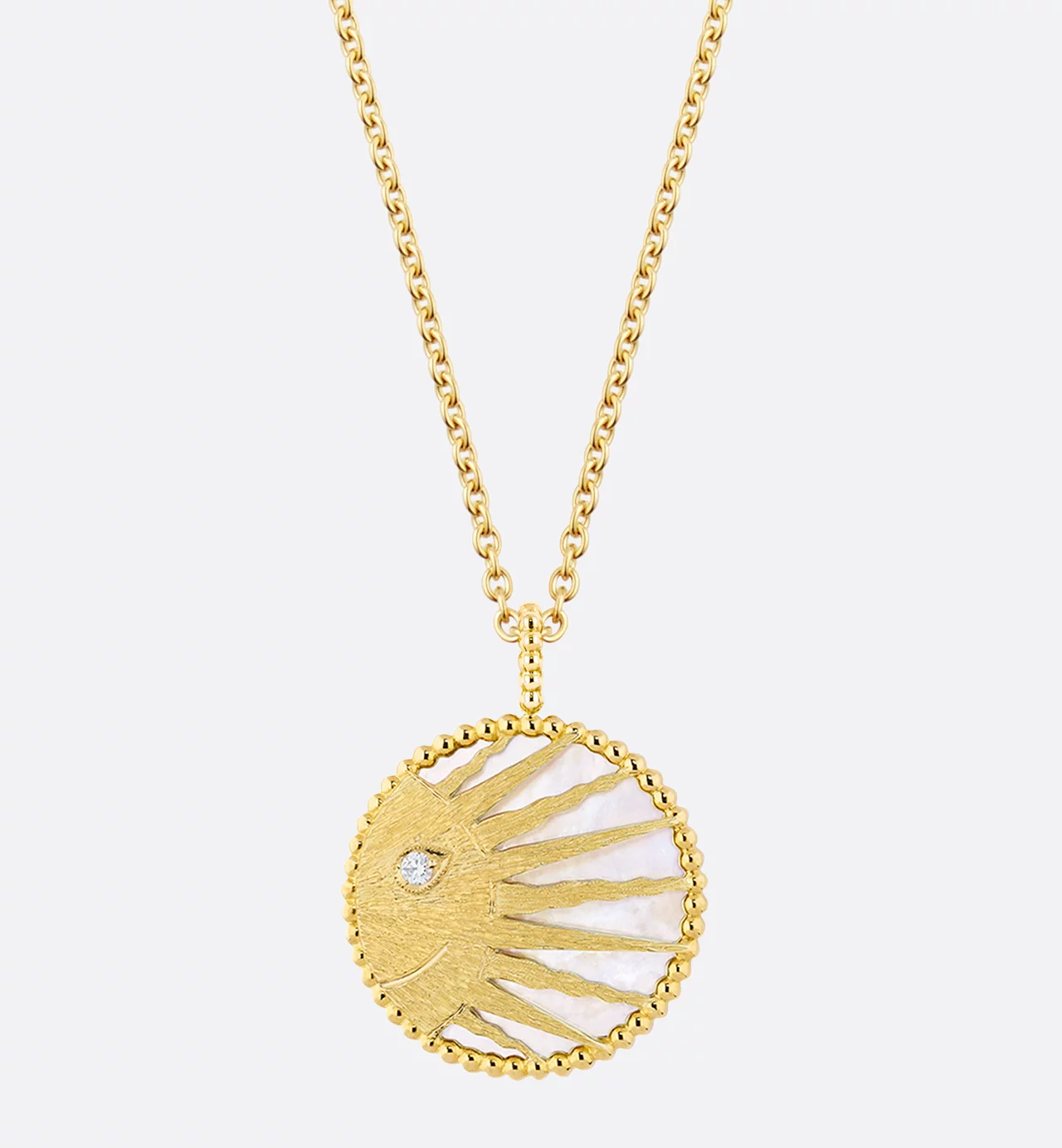 Top 1:1 replica Dior Rose Céleste Medallion Necklace
