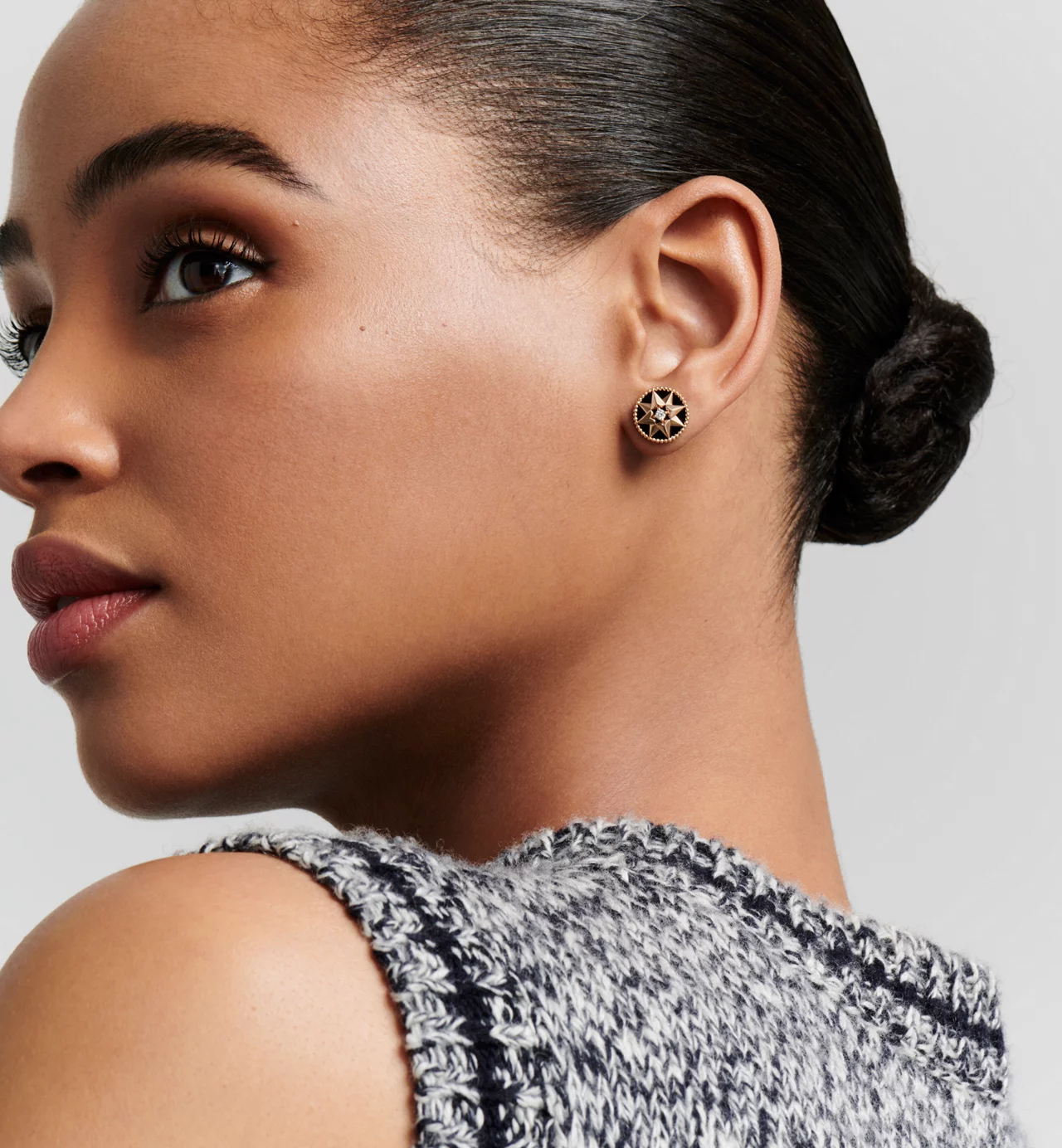 Top 1:1 replica Dior Rose des Vents Single Earring