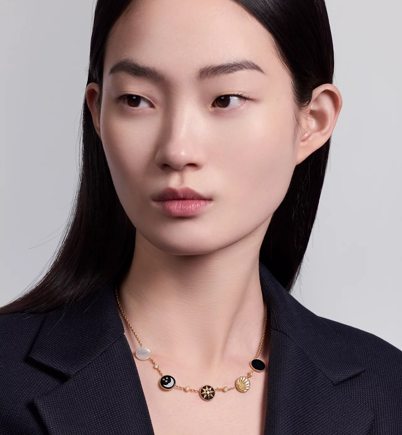 Top 1:1 replica Dior Rose des Vents and Rose Céleste Necklace