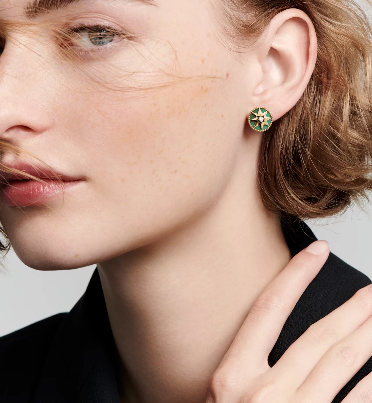 Top 1:1 replica Dior Rose des Vents Single Earring