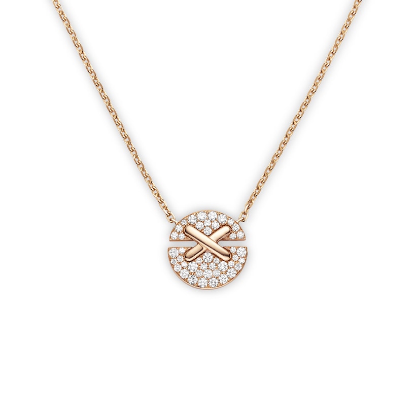Top 1:1 replica of Chaumet Jeux de Liens Harmony Diamonds small model pendant