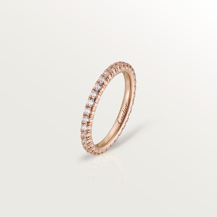 Top 1:1 replica Etincelle de Cartier wedding band, 2 mm width, paved