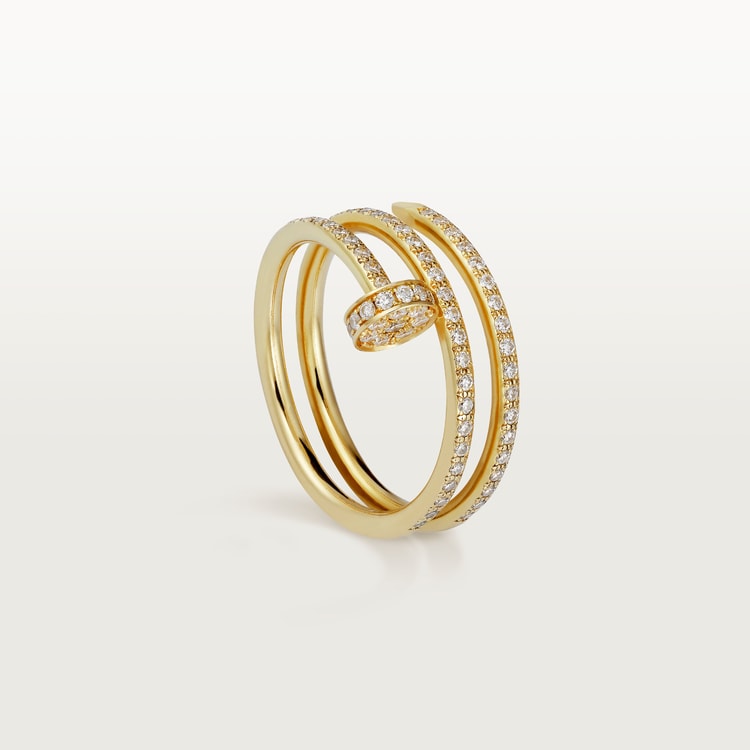 Top 1:1 replica Juste un Clou ring, double, half-paved