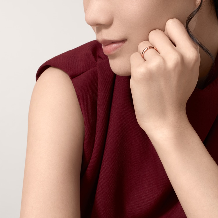 Top 1:1 replica C de Cartier wedding band, 3 mm width