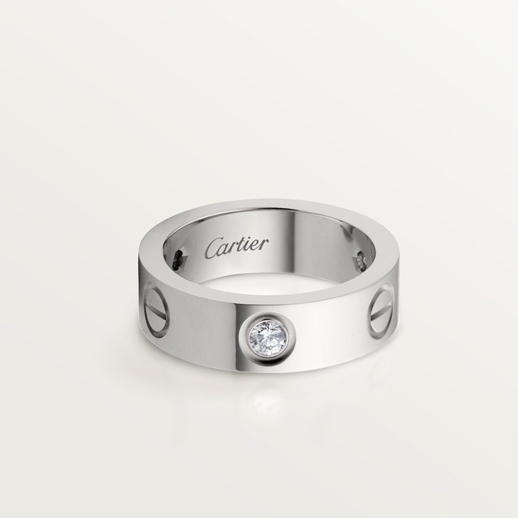 Top 1:1 replica LOVE ring, classic model, 3 diamonds