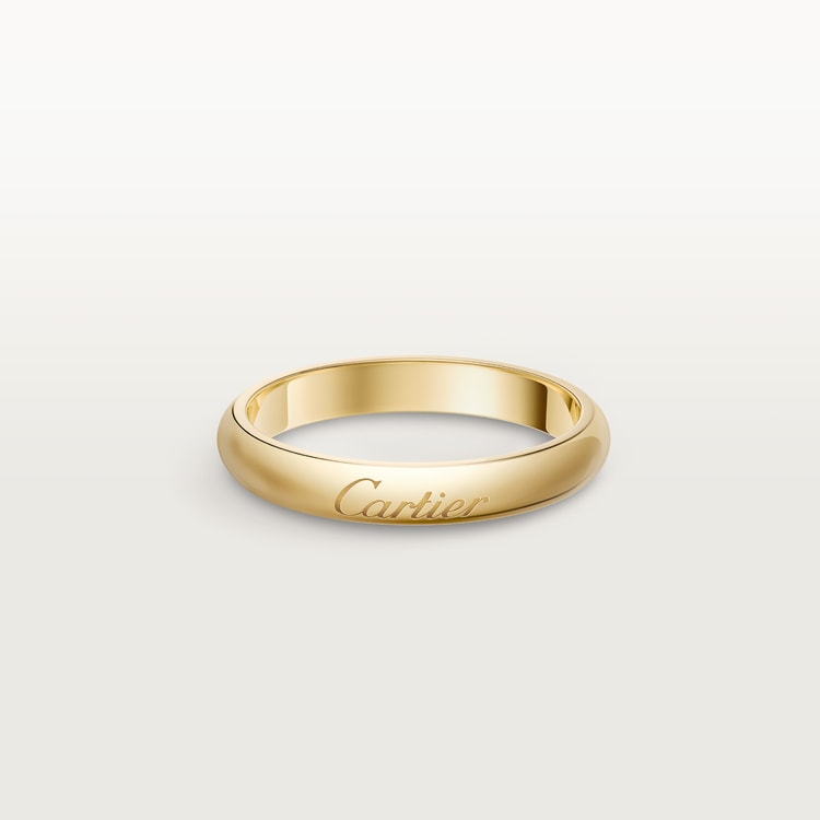 Top 1:1 replica C de Cartier wedding band, 3 mm width